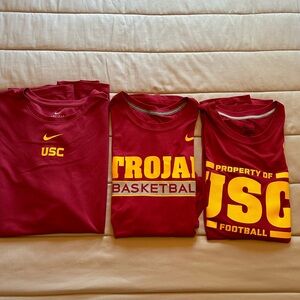 3 USC Nike Dri Fit tees, men’s XXL